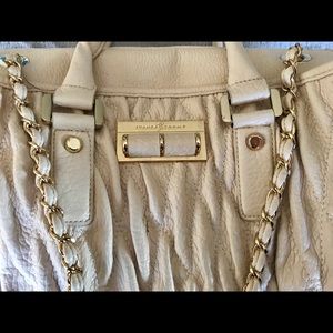 Ivanka Trump Alexandrite White Leather Bag